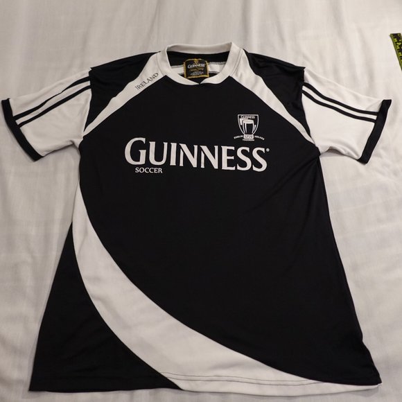 Guinness Other - Guinness Soccer jersey men's Extra Large white black Ireland 1759 beer MSB1